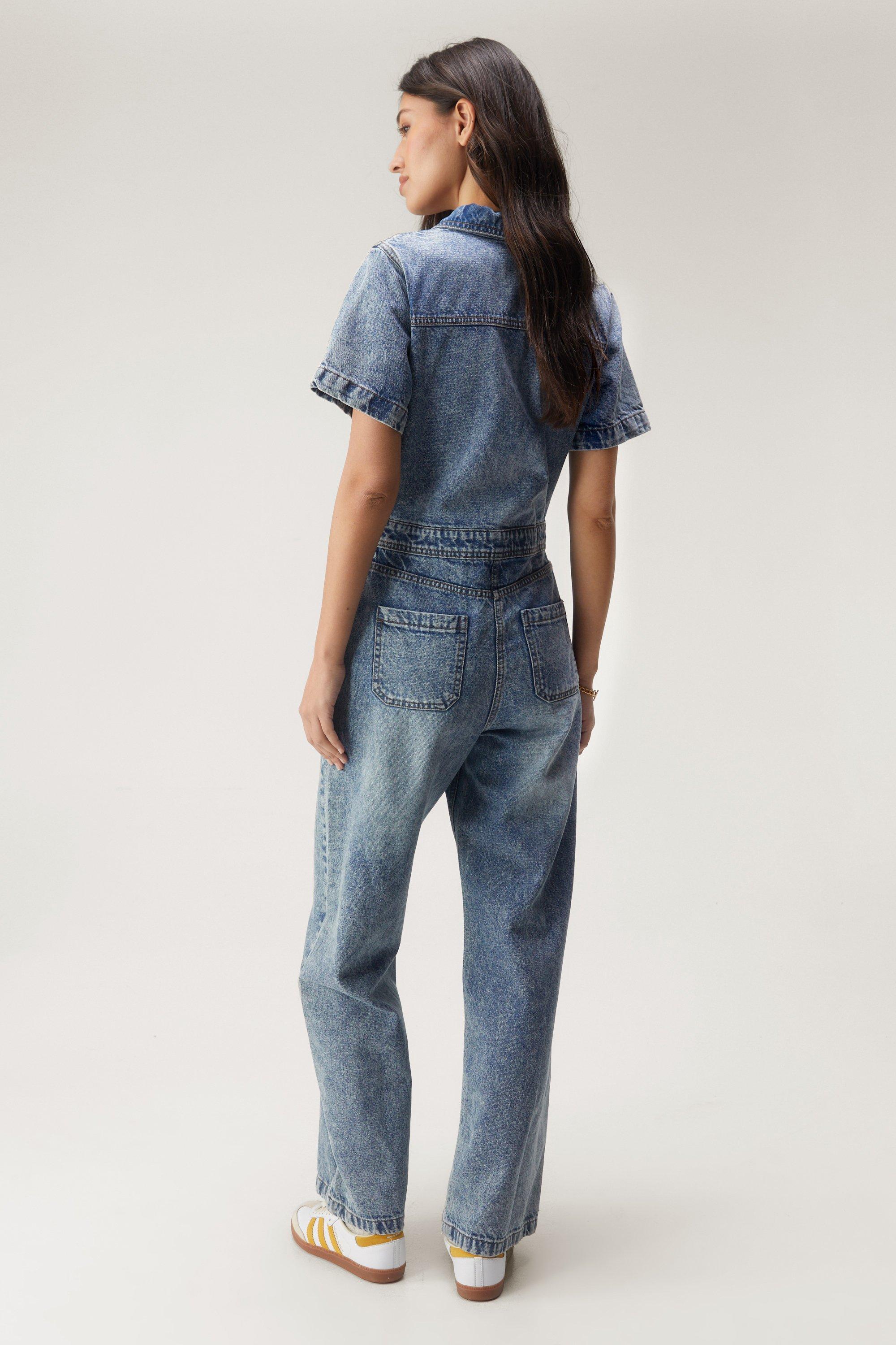 Day Dreaming Denim Jumpsuit - White