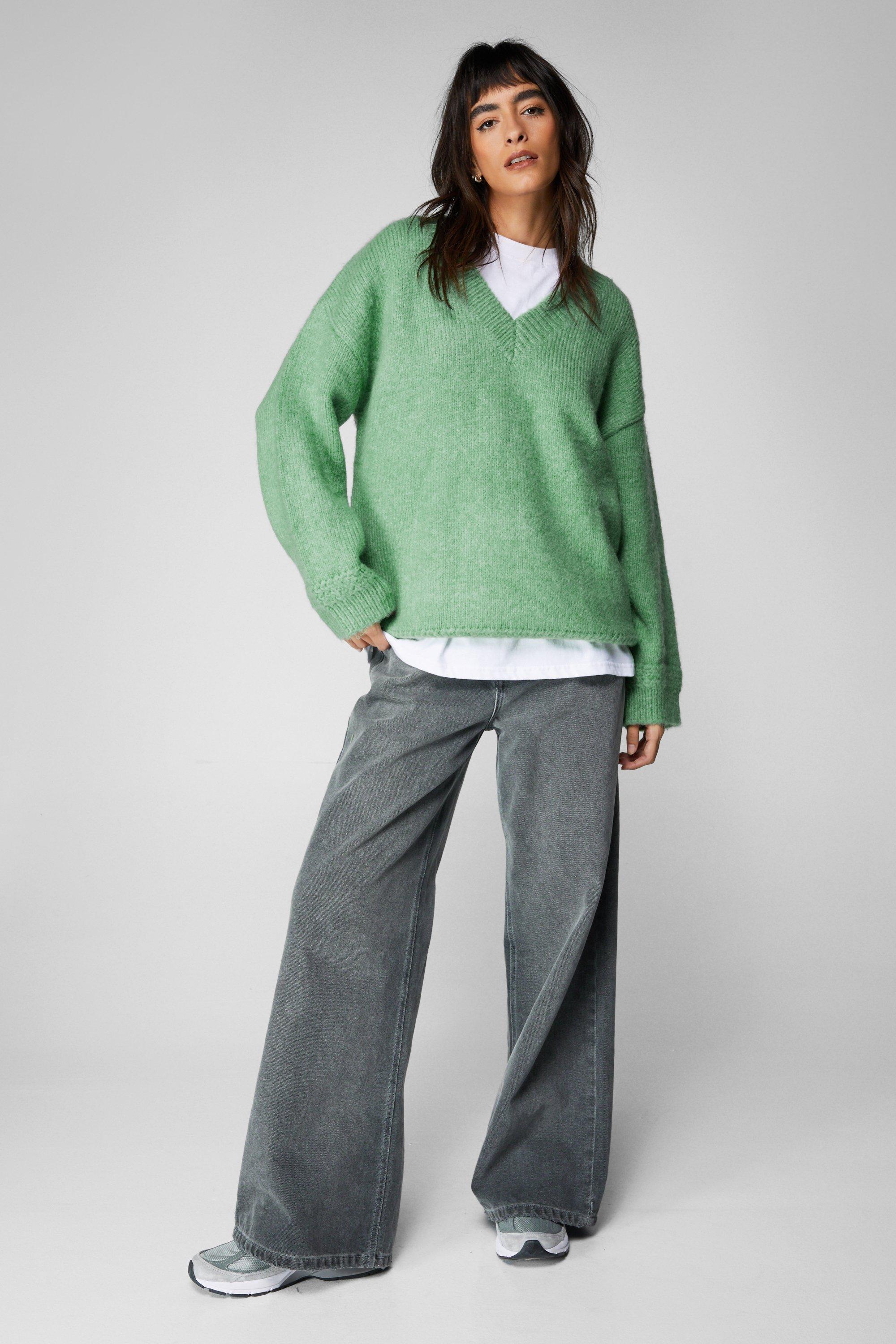 Womens oversized knit clearance jumper