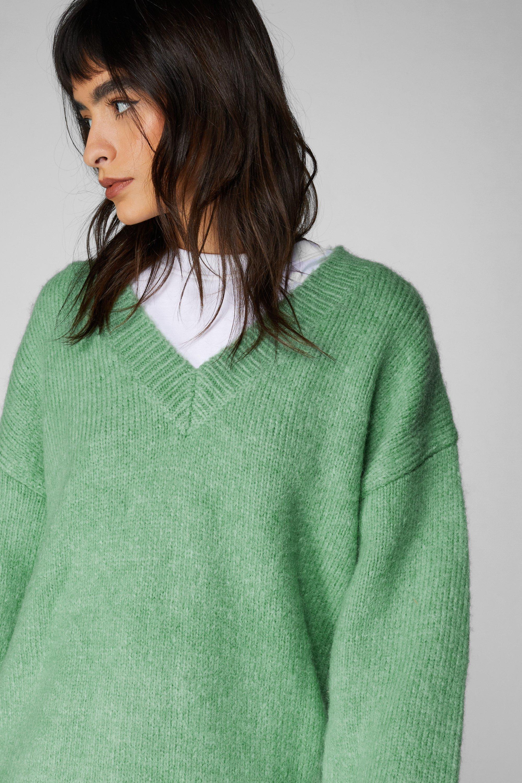 Womens oversized 2024 knit jumper