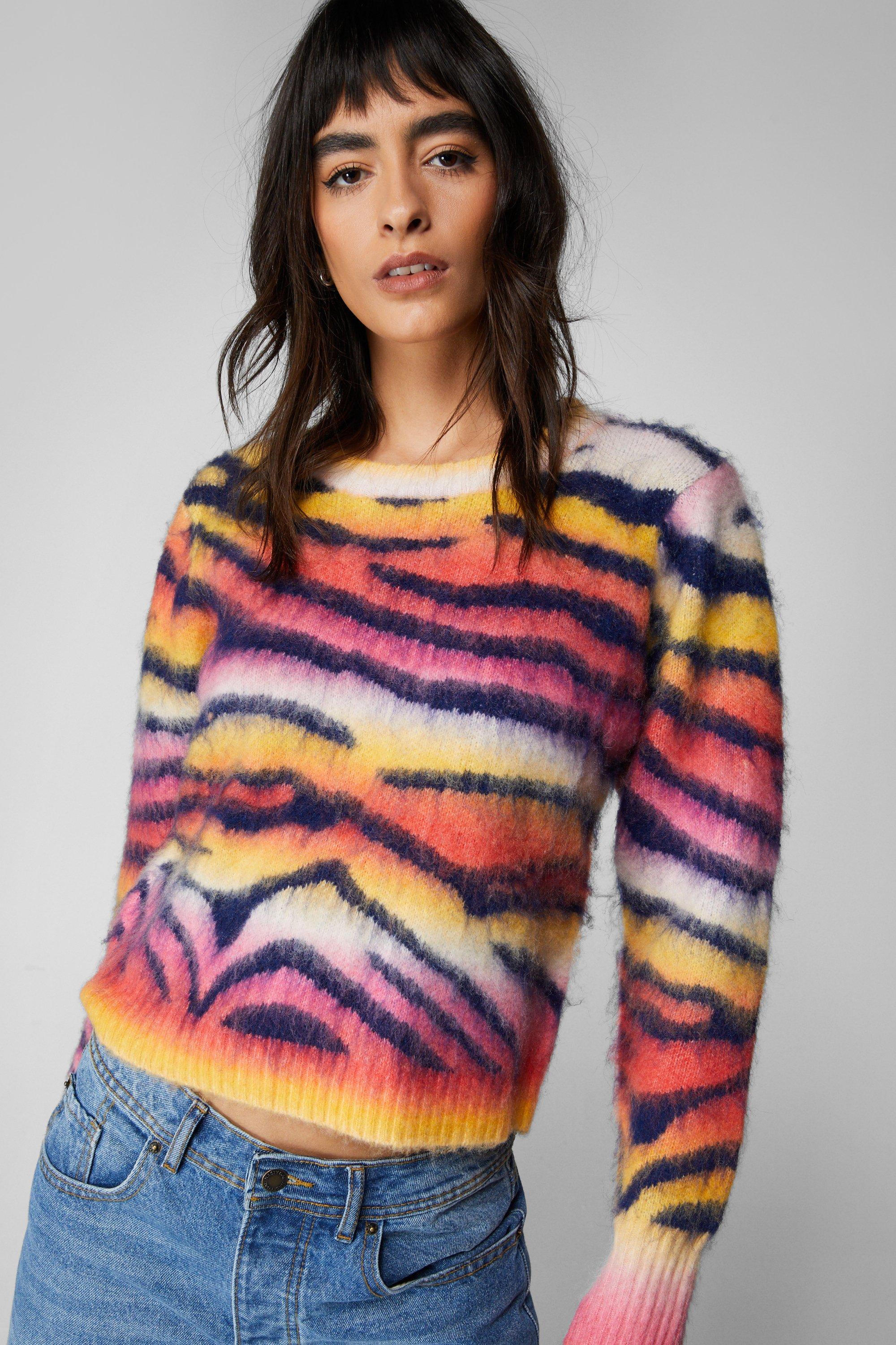 Tiger hotsell knit sweater