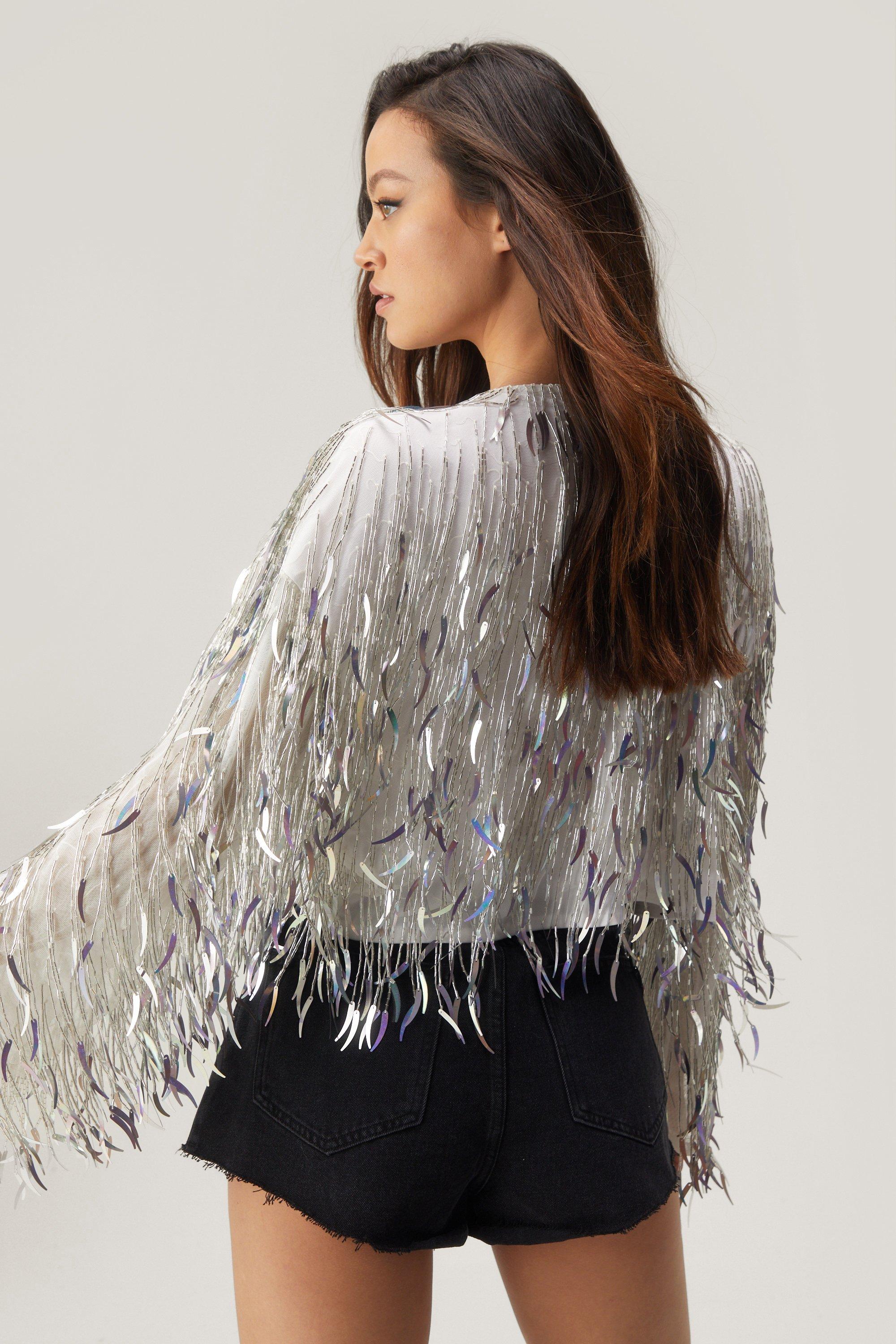 Silver tassel clearance jacket