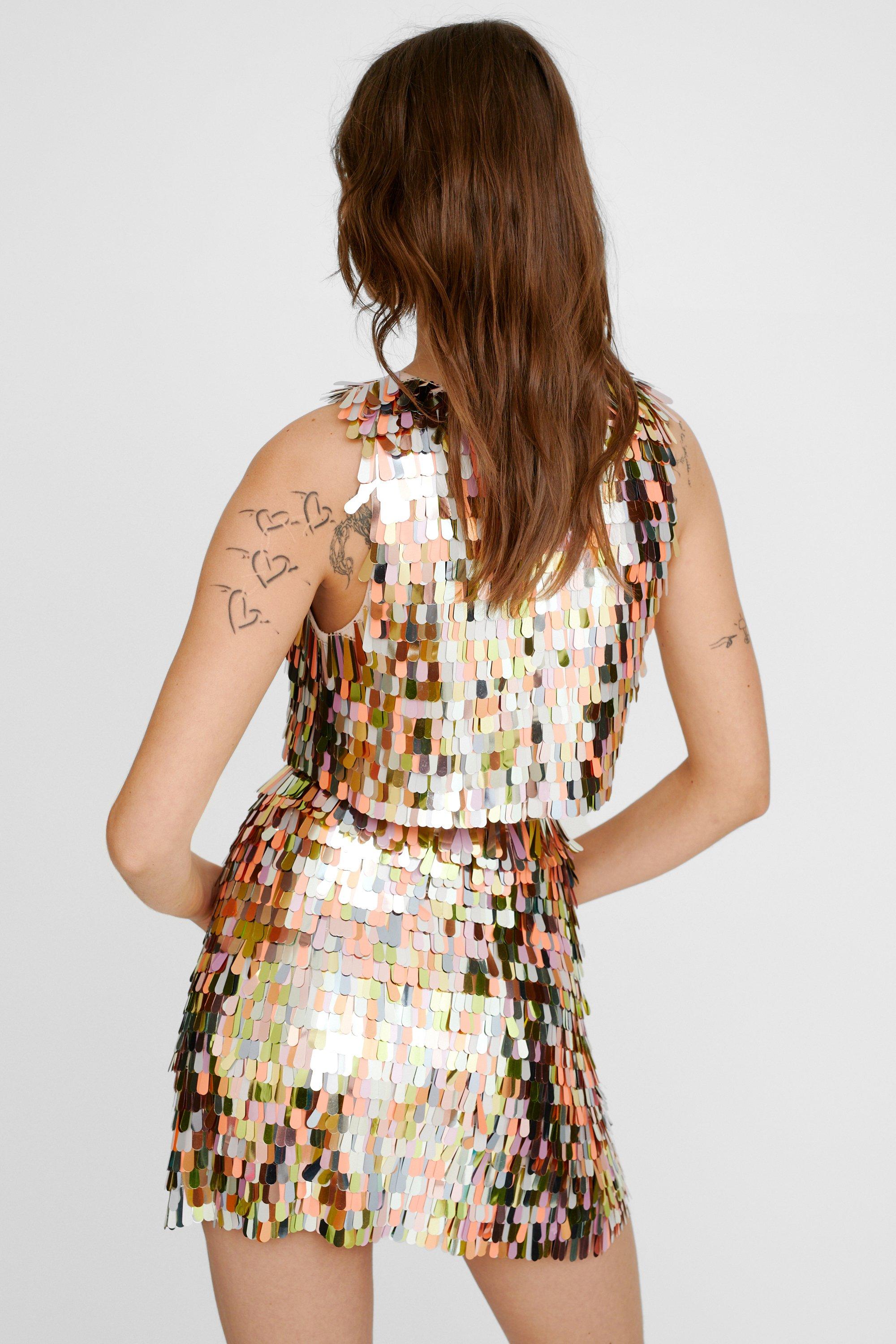 Embellished glitter skirt store