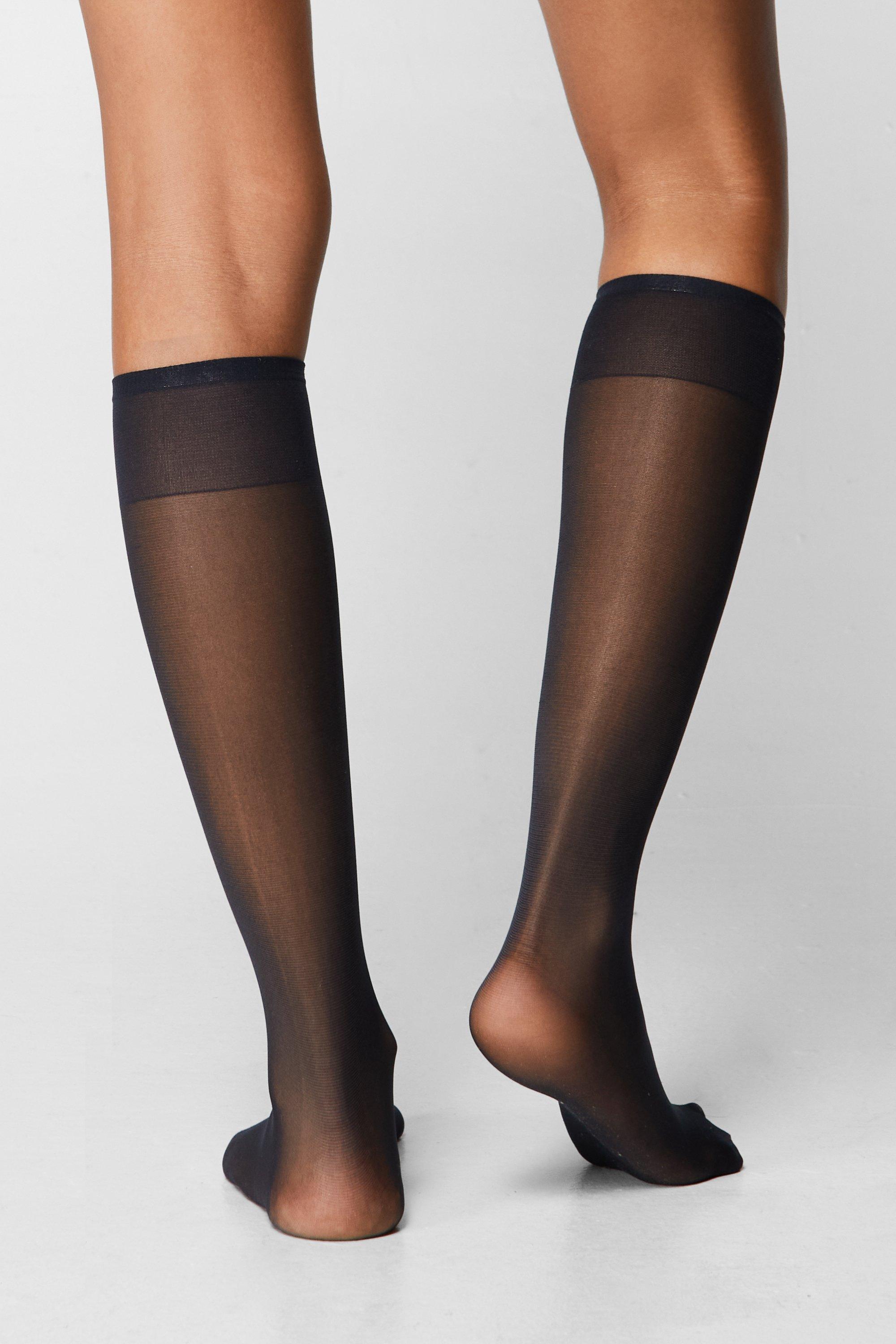 Sheer Knee High Socks