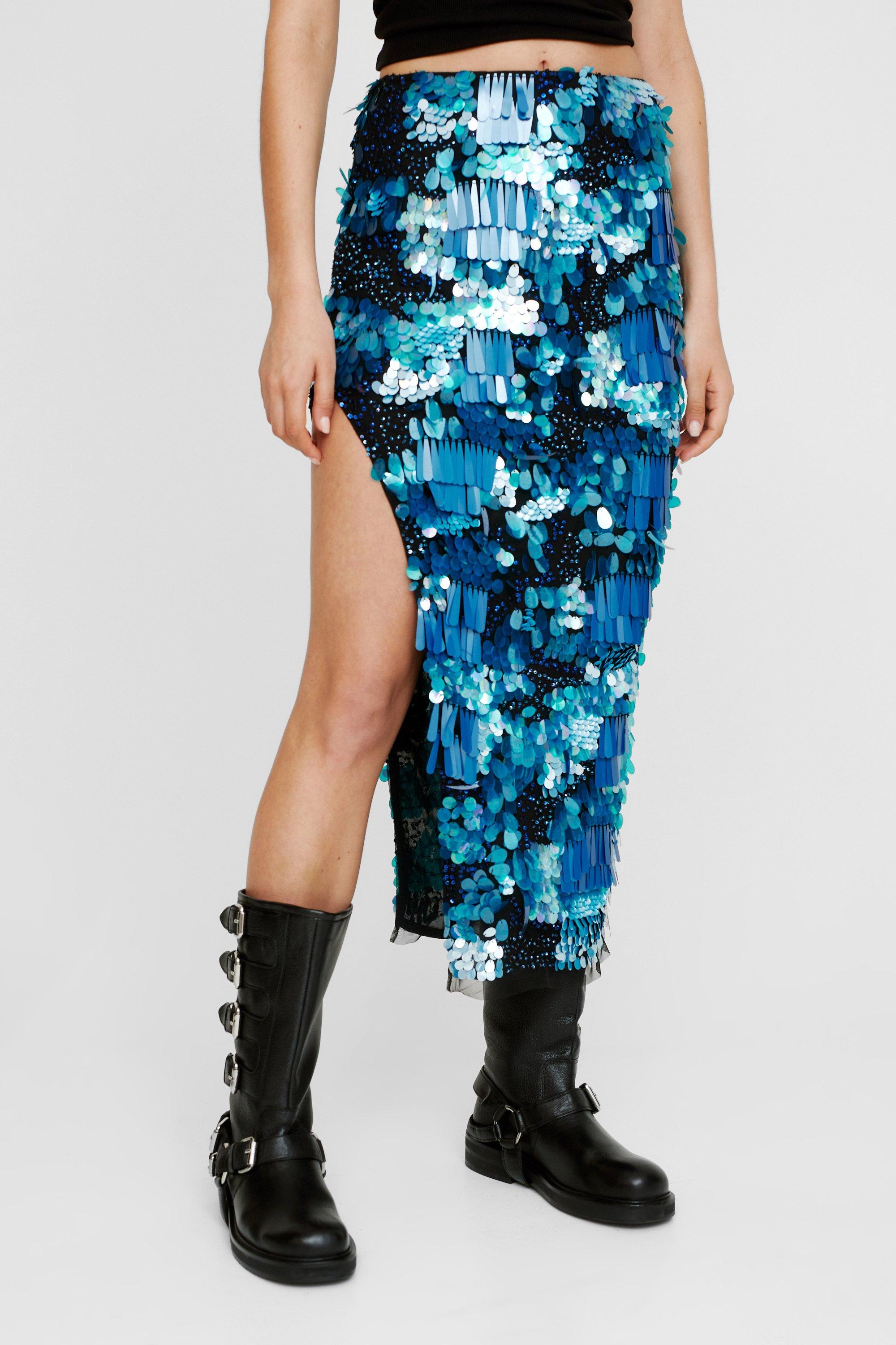 Big sequin midi skirt outlet