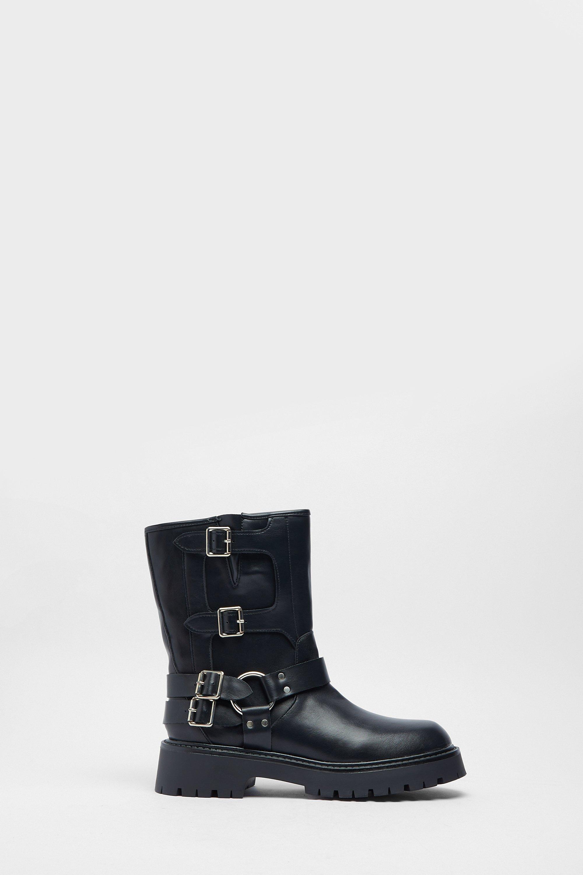 3 buckle clearance ankle boots