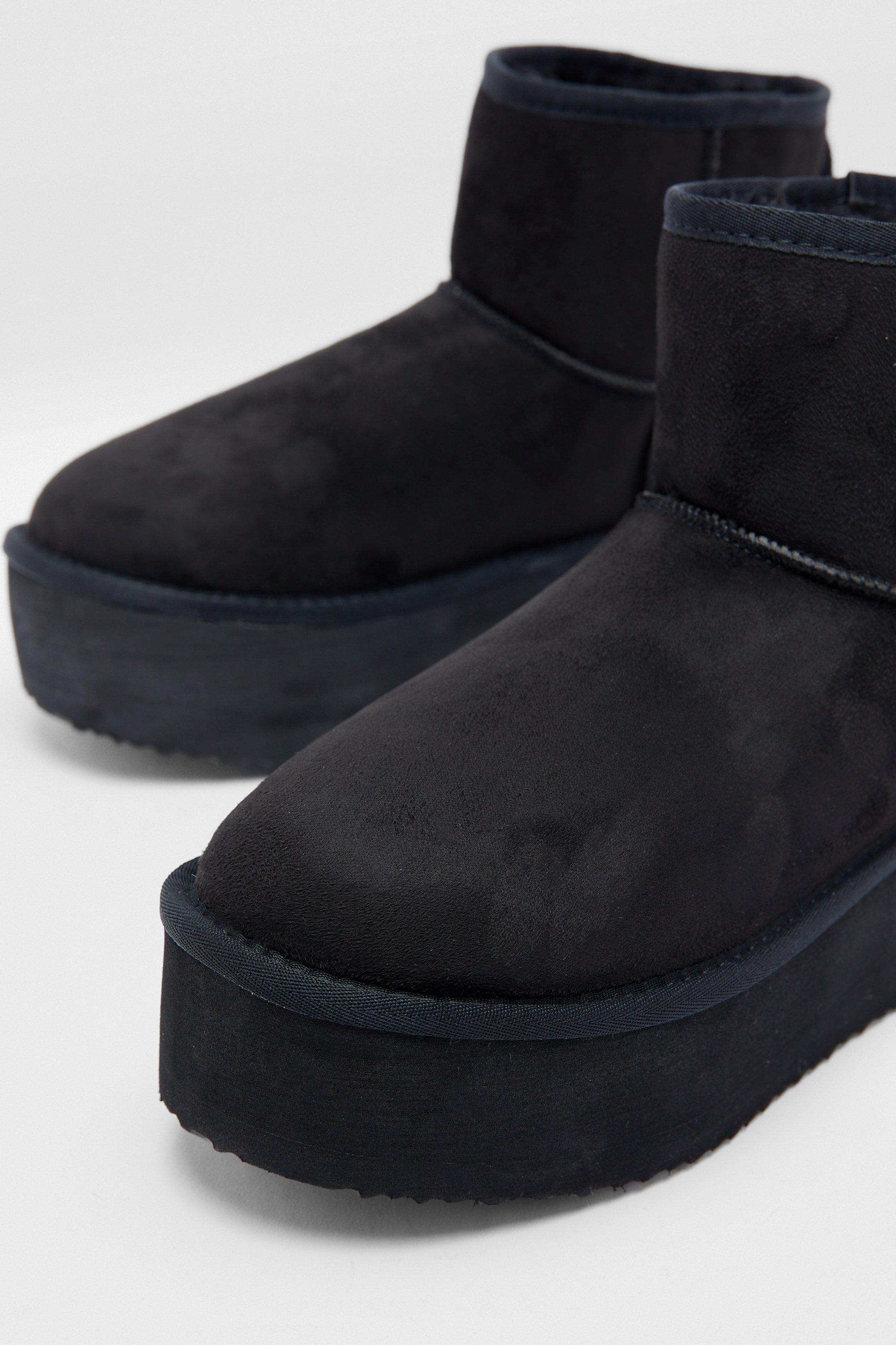 Nasty gal black and white outlet boots