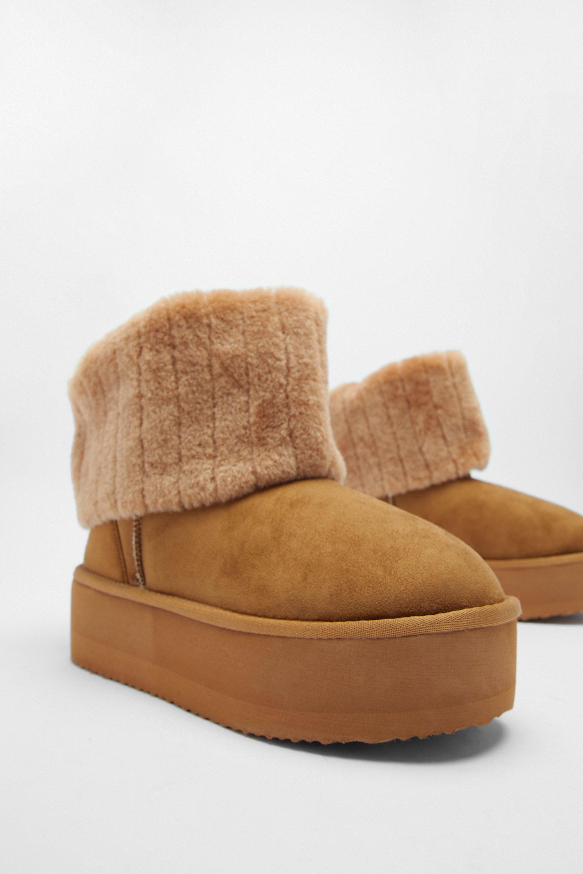 Ladies fur ankle outlet boots