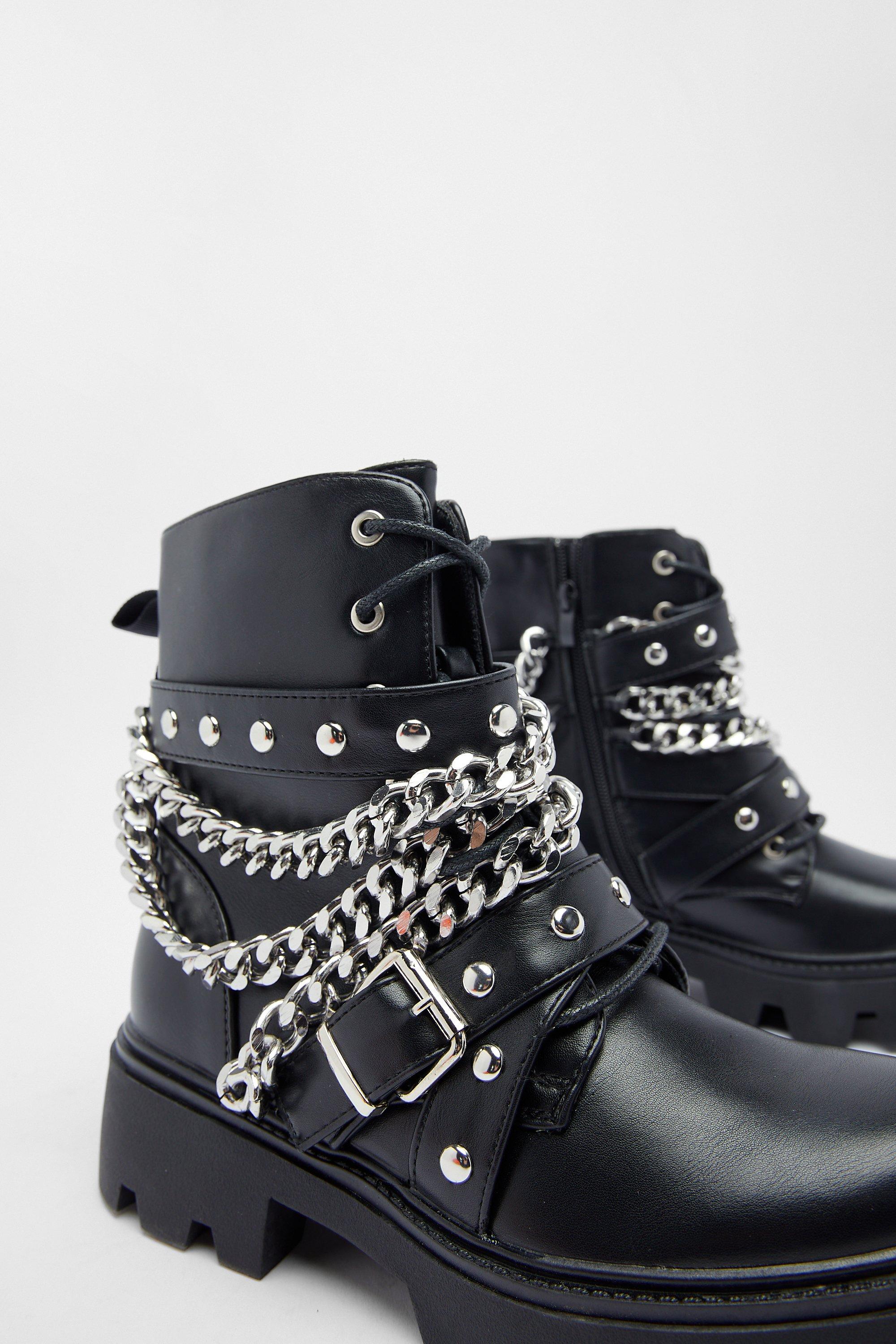 Nasty gal combat clearance boots