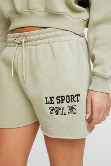 Le Sport Embroidered Sweat Short sage