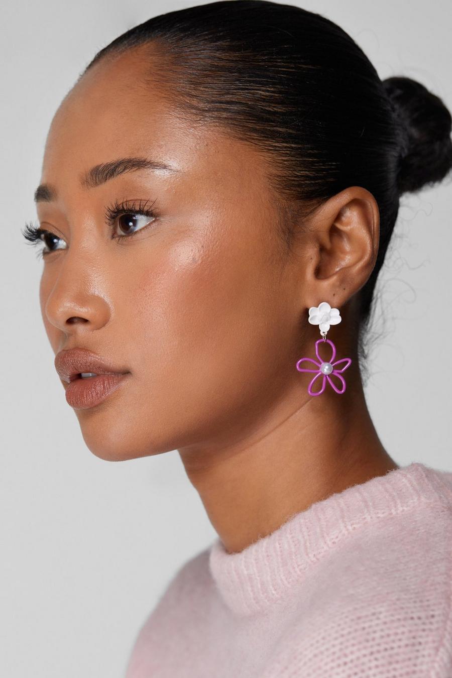 Flower Droplet Earrings