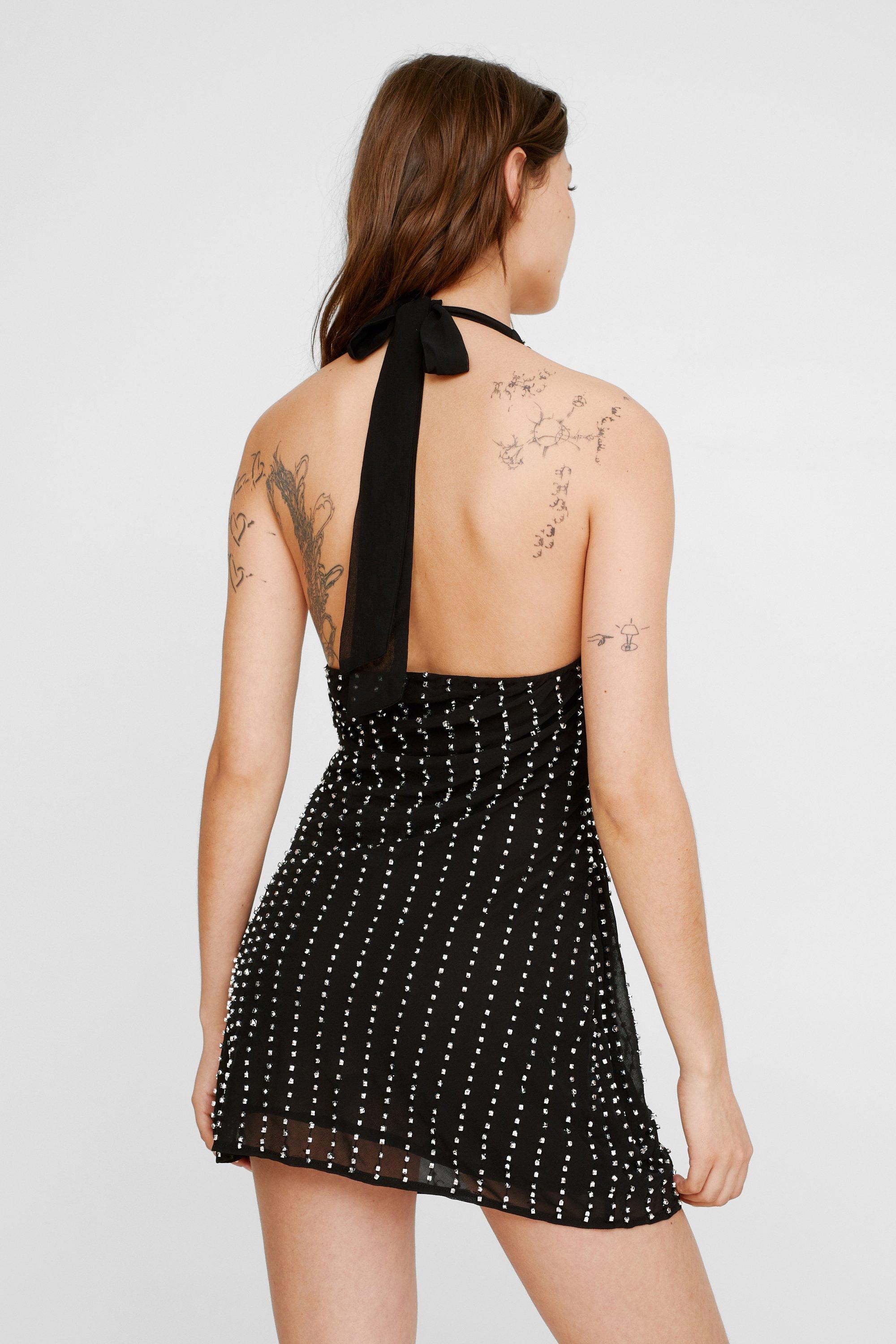 Stellar Hand Beaded Slip Dress