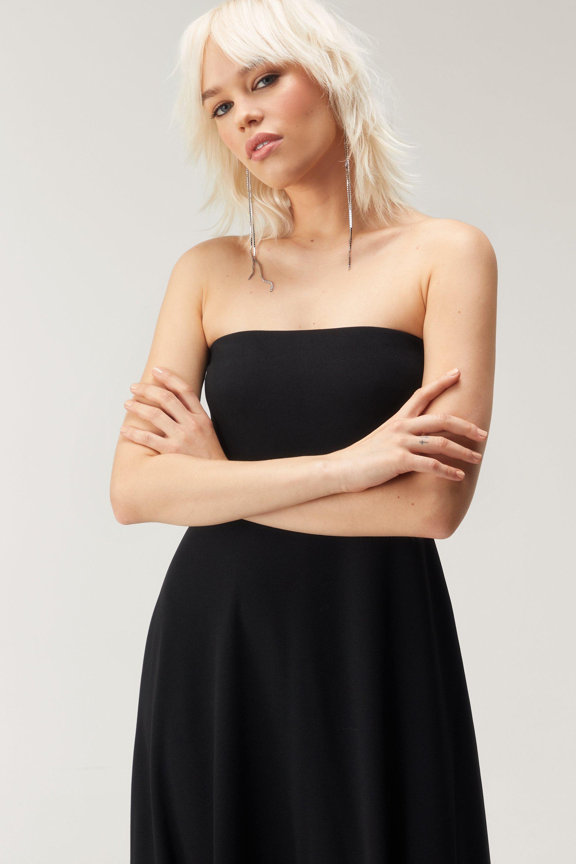 Scuba bandeau outlet dress