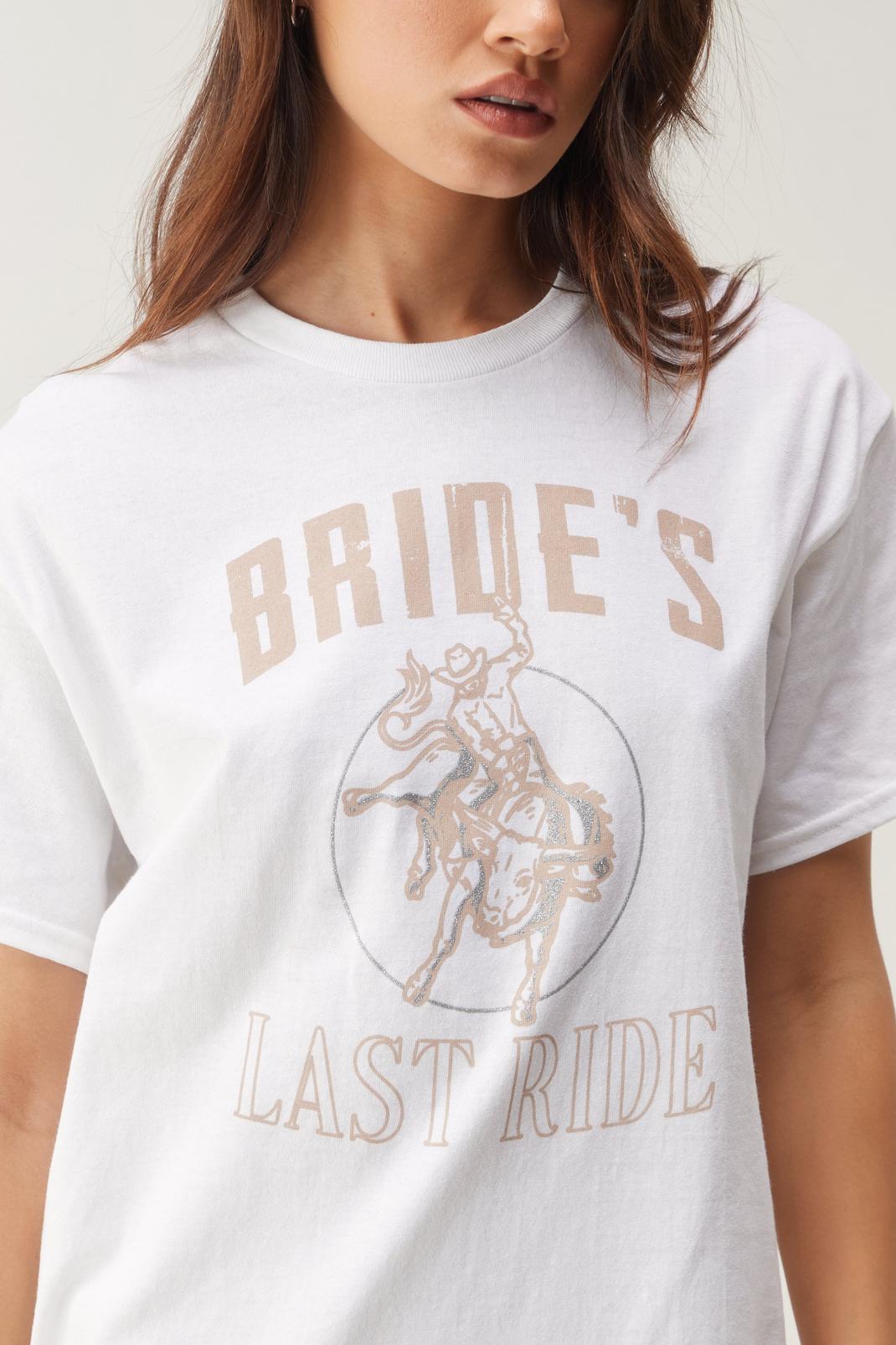 White Bride's Last Ride Graphic T-shirt image number 1