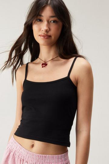 Skinny Strap Vest black