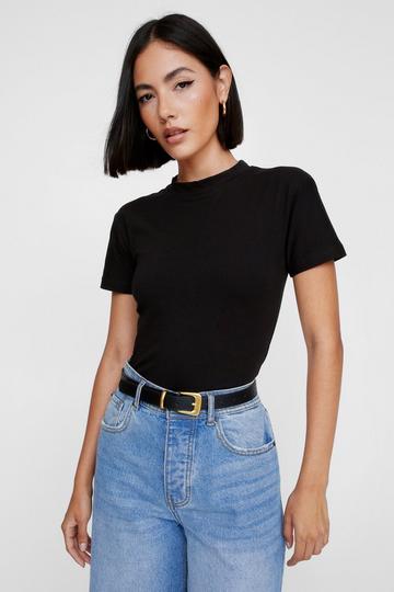 Basic Shrunken T-shirt black