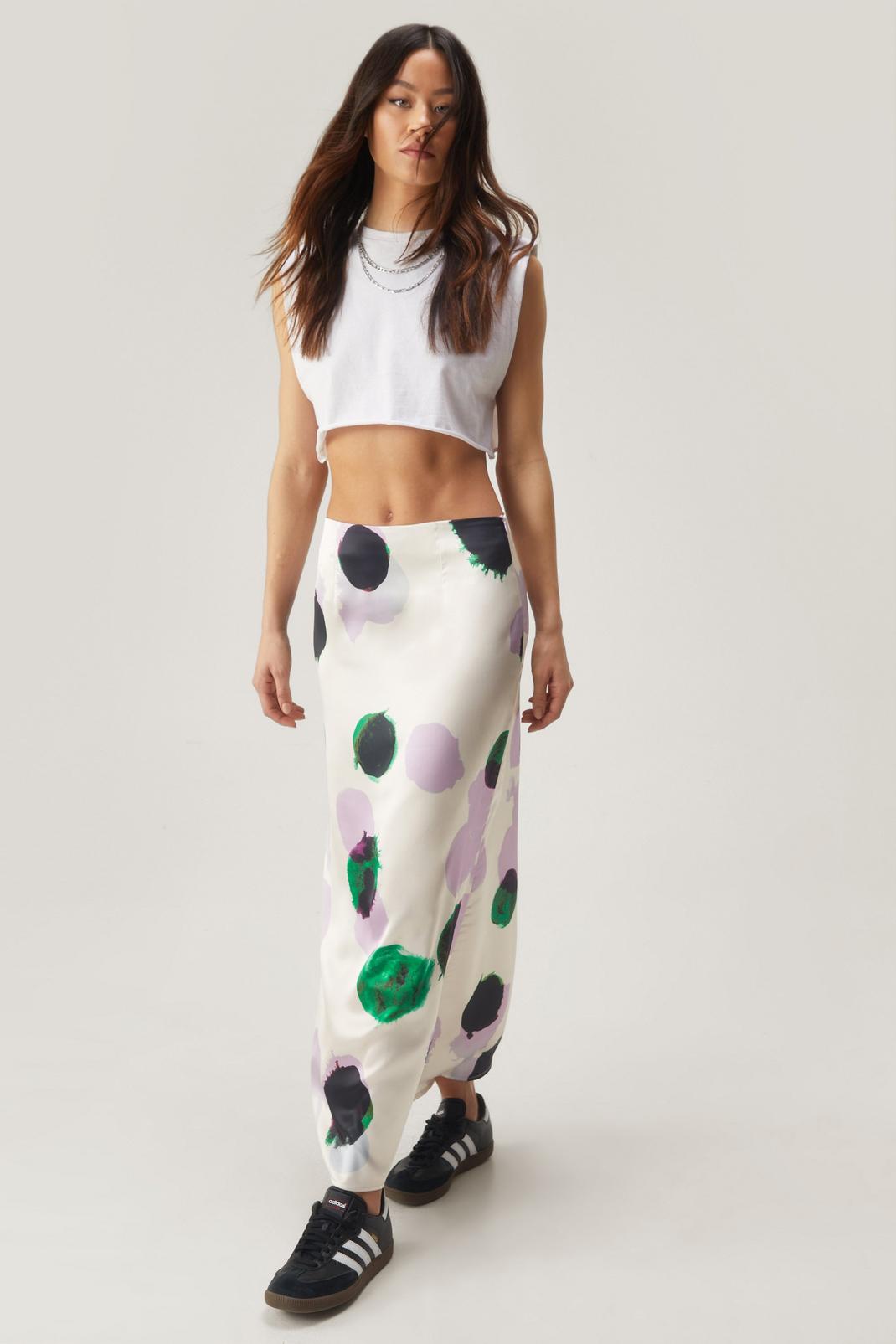 Blurred Spot Bias Maxi Skirt, Multi image number 1