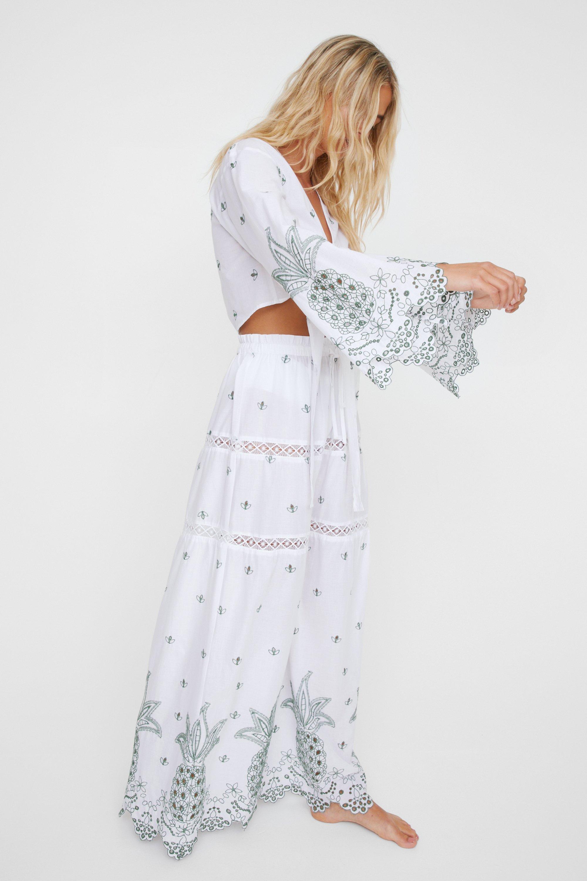 Pineapple maxi skirt store