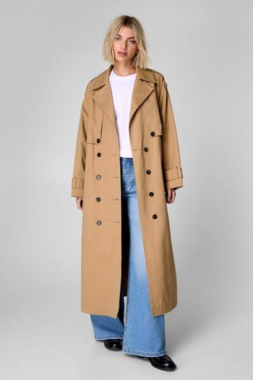 Essentials Trench Coat camel