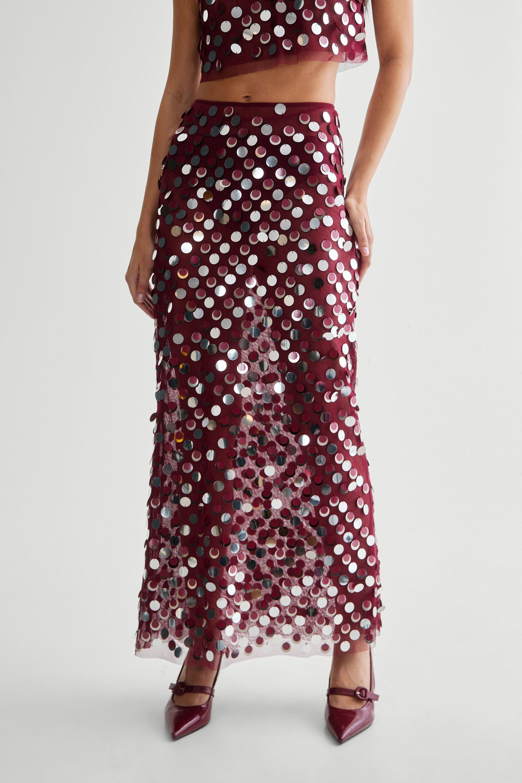 Mesh Embellished Sheer Maxi Skirt | Nasty Gal