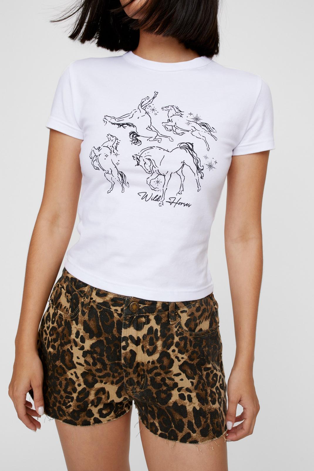 White Horse Graphic Baby T-shirt image number 1