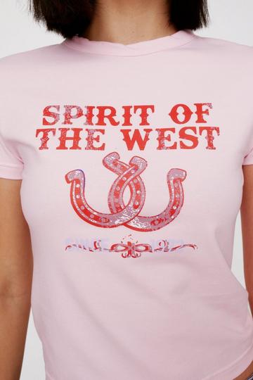 Pink Spirit Of The West Graphic Baby T-shirt