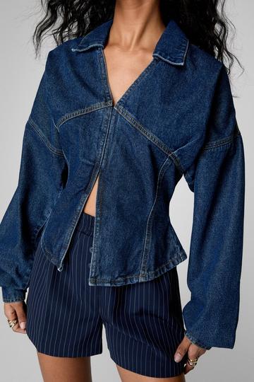 Denim Corset Shirt authentic midwash