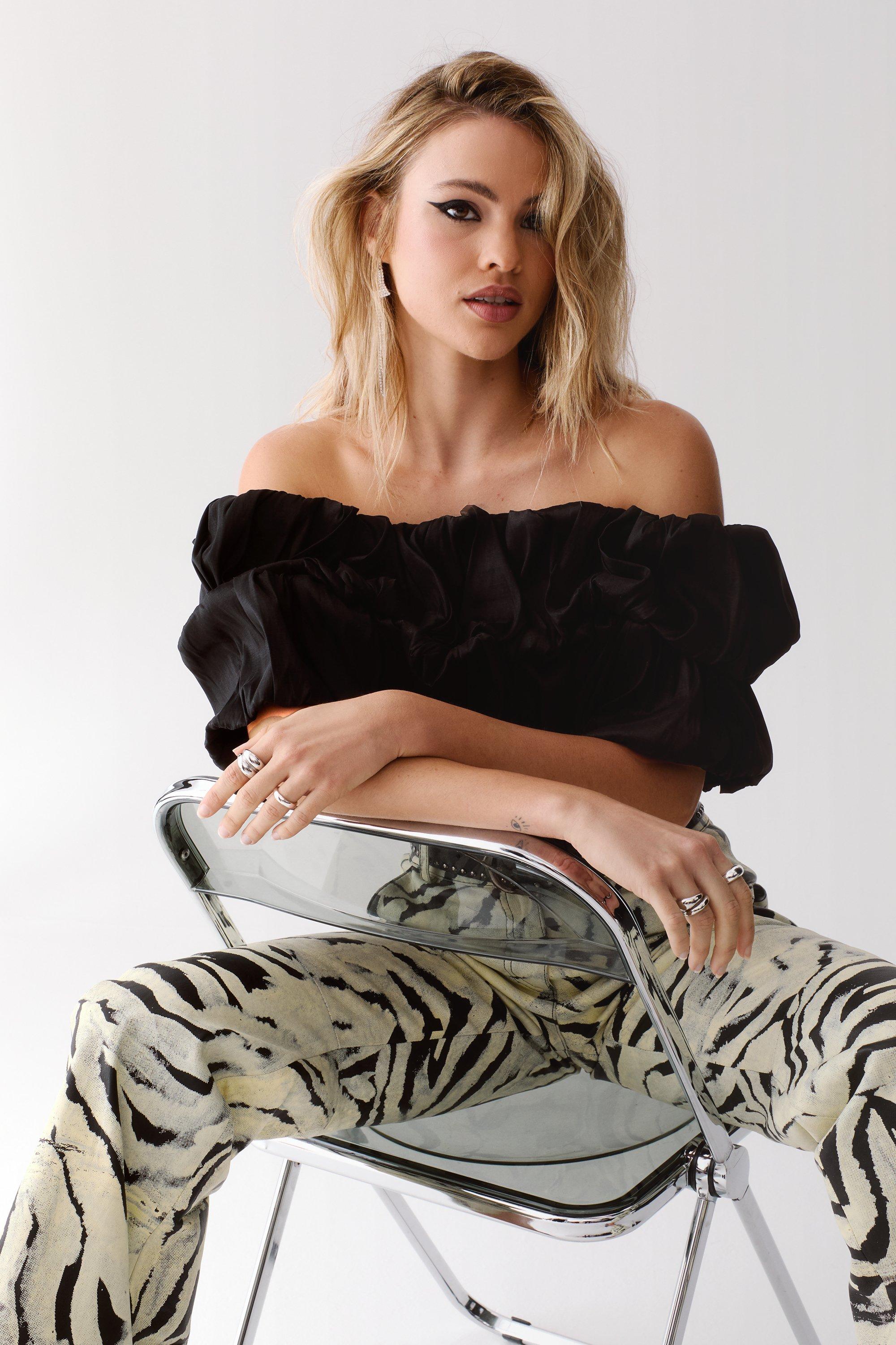 Ruched bardot top online