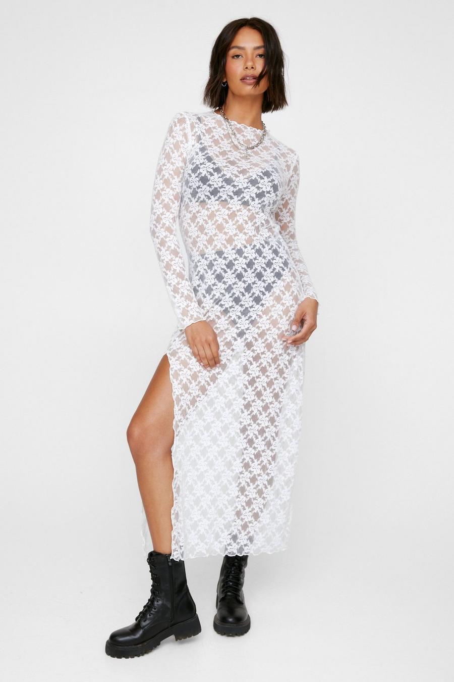 Long Sleeve Lace Maxi Dress