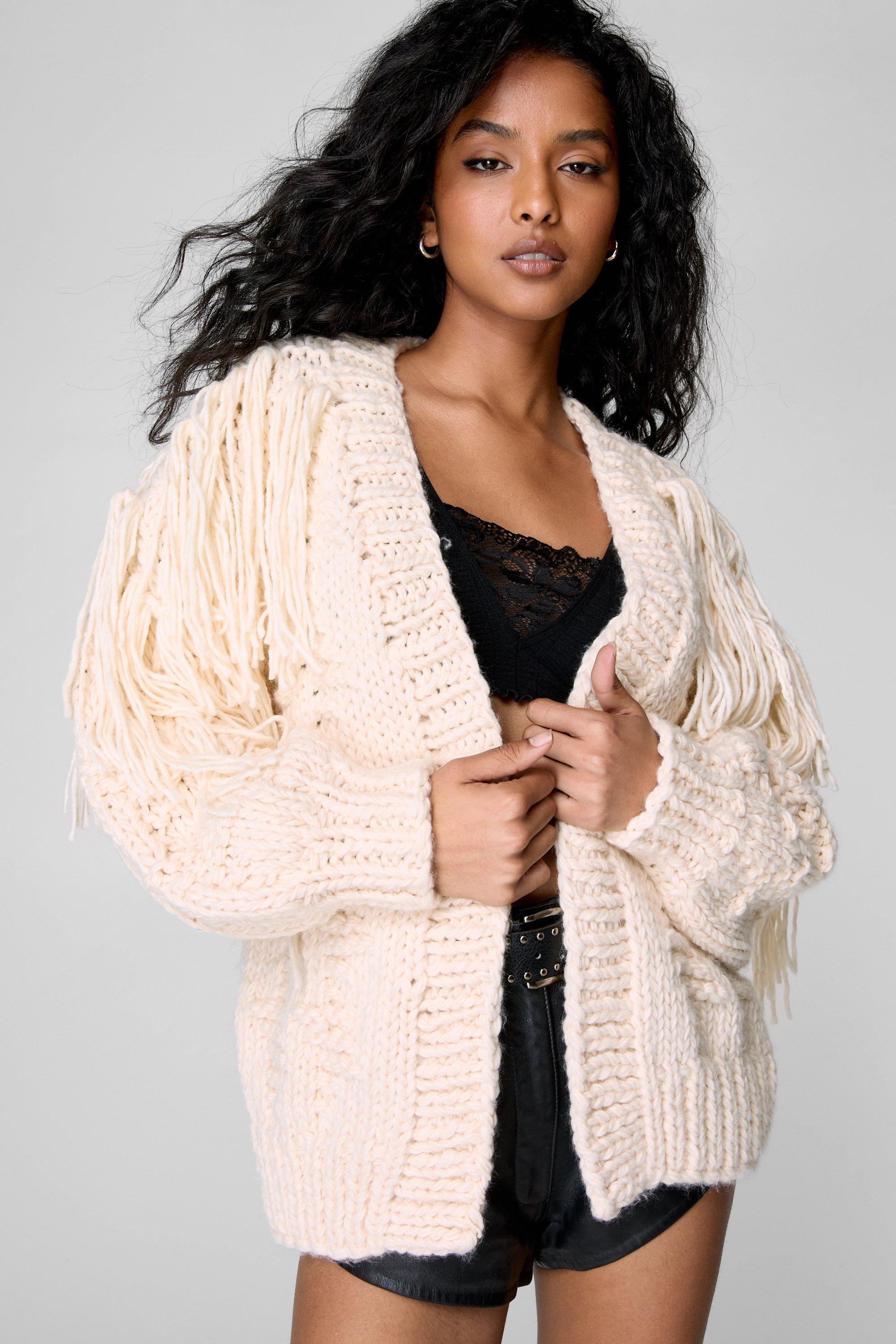 Hand knit store cardigan