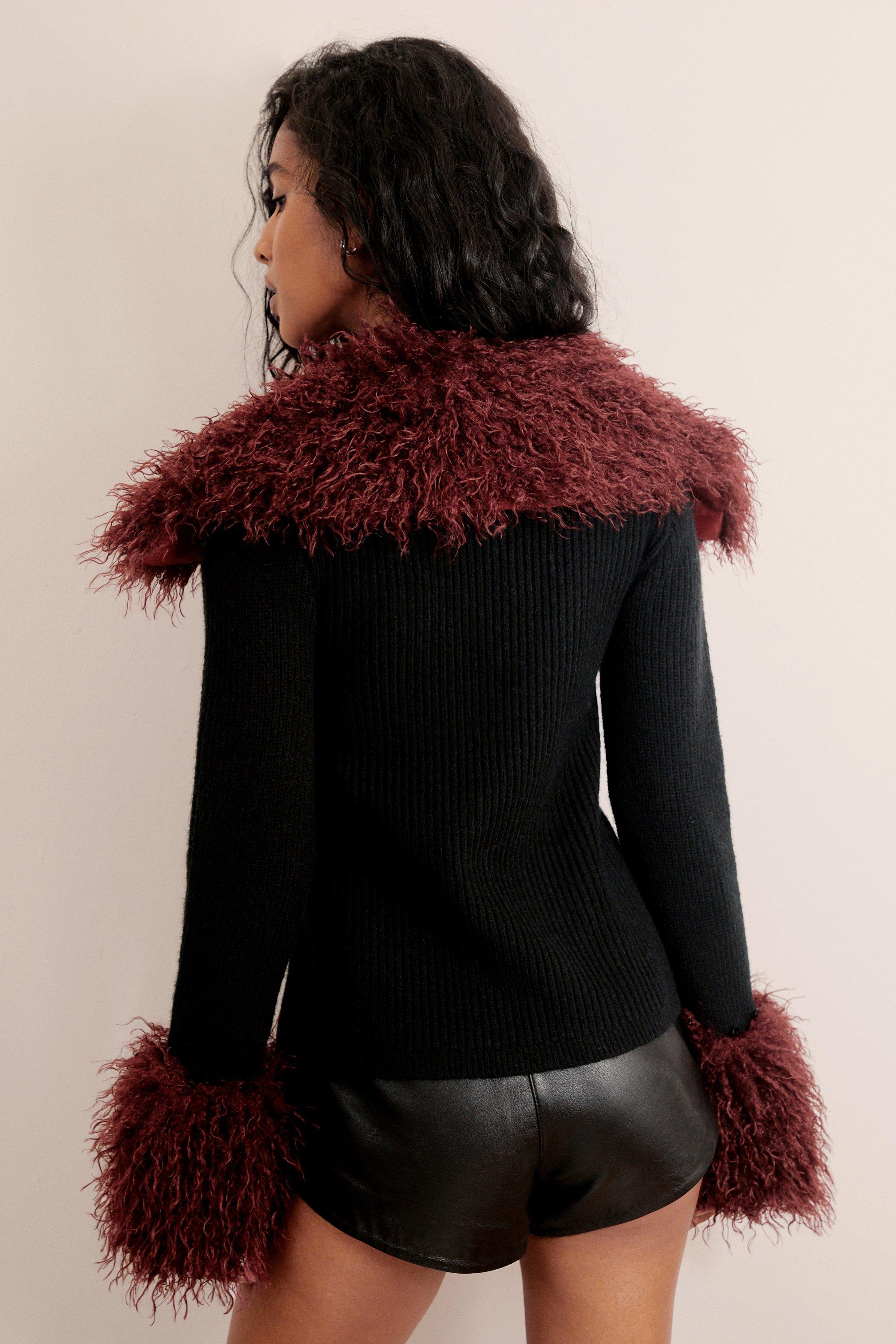 こんSynthetic Fur Lace-up Cardigan SORIN（ソリン ）の「Synthetic Fur Lace-up Cardigan（その他