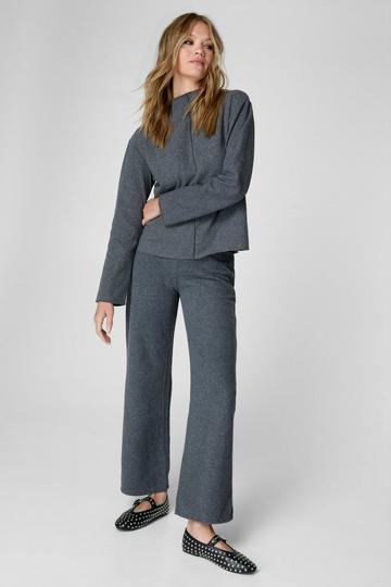 Grey Knitted Trousers