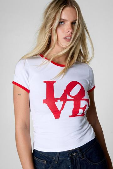 LOVE T Shirt white