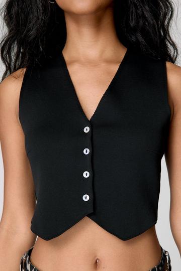 Black Knitted Waistcoat