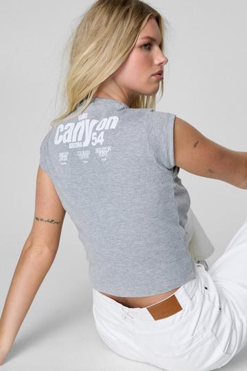 Canyon Graphic Print Baby T-Shirt grey