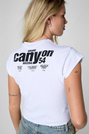 Canyon Graphic Print Baby T-Shirt white