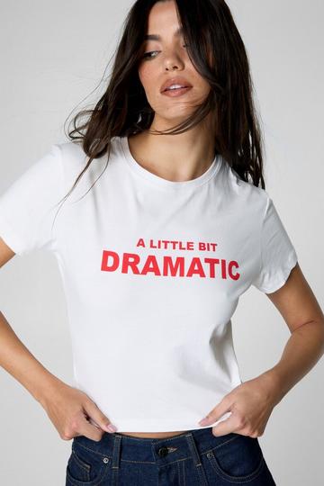 Dramatic Graphic Print Baby T-Shirt white