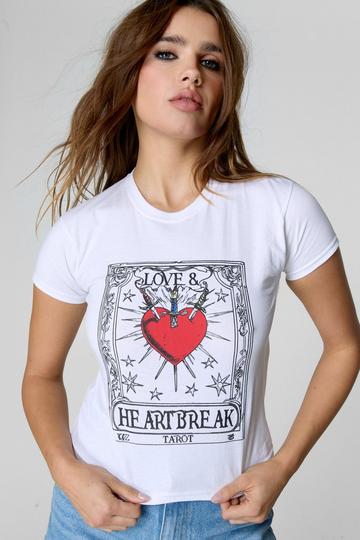 Love & Heartbreak Graphic Baby T-Shirt white