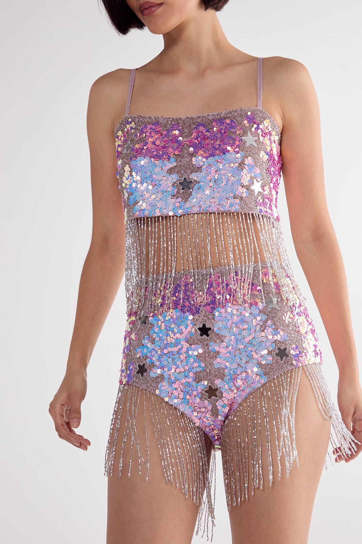Sequin Tassell Hot Pants Sequin Tassell Hot Pants