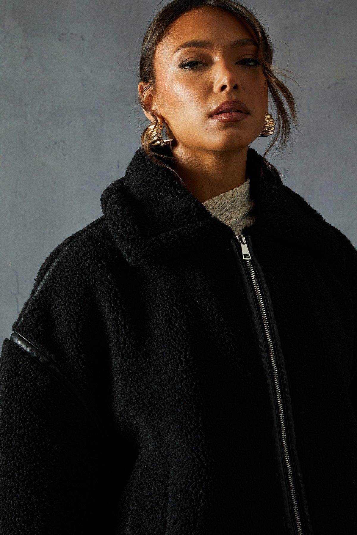 Teddy faux fur aviator sales