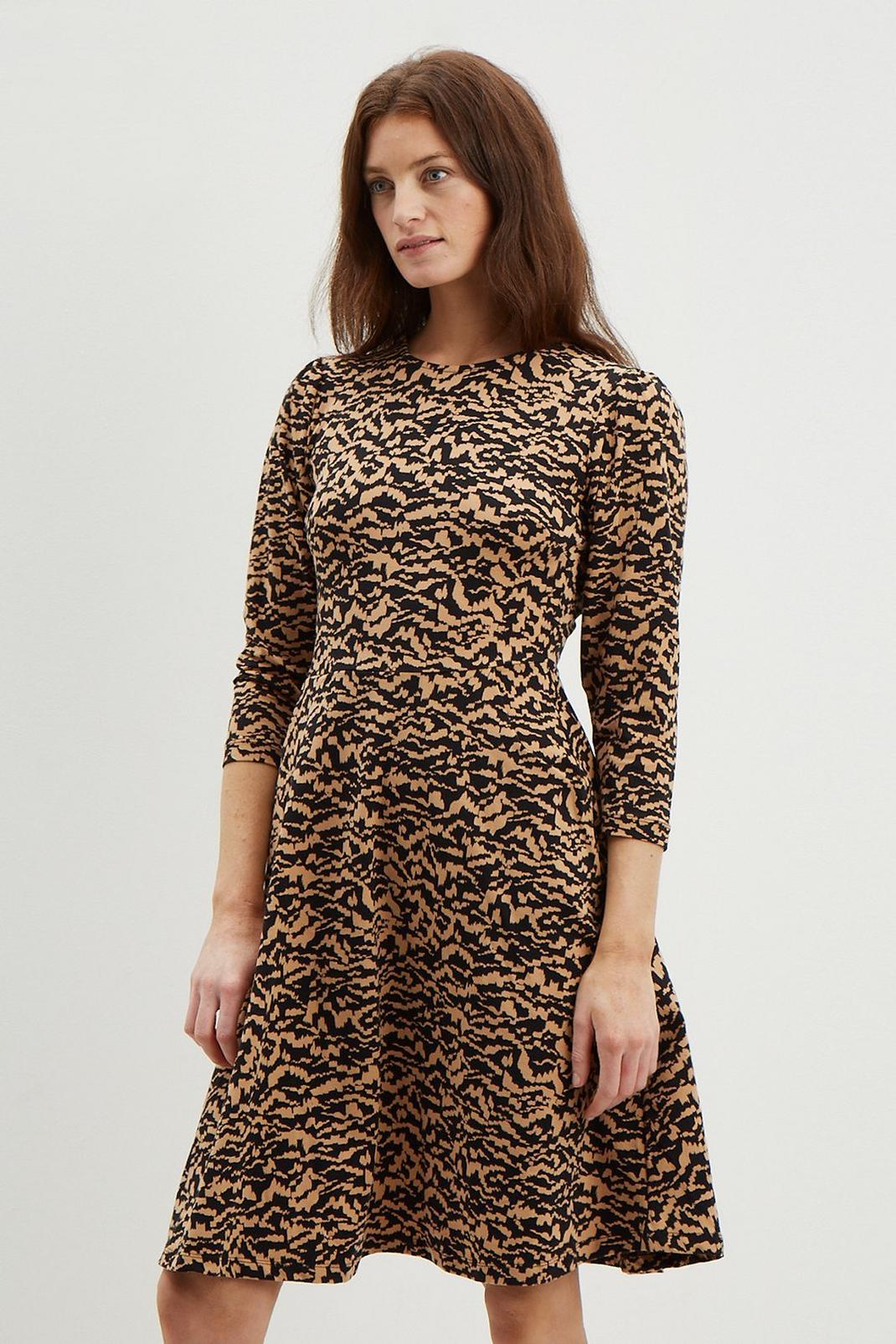 Tall Animal Print Long Sleeve T Shirt Dress | Dorothy Perkins UK