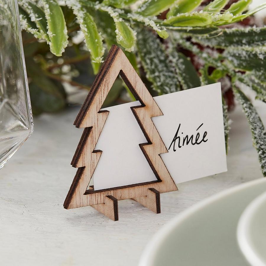 Ginger Ray Wooden Cut Out Trees Place Cards