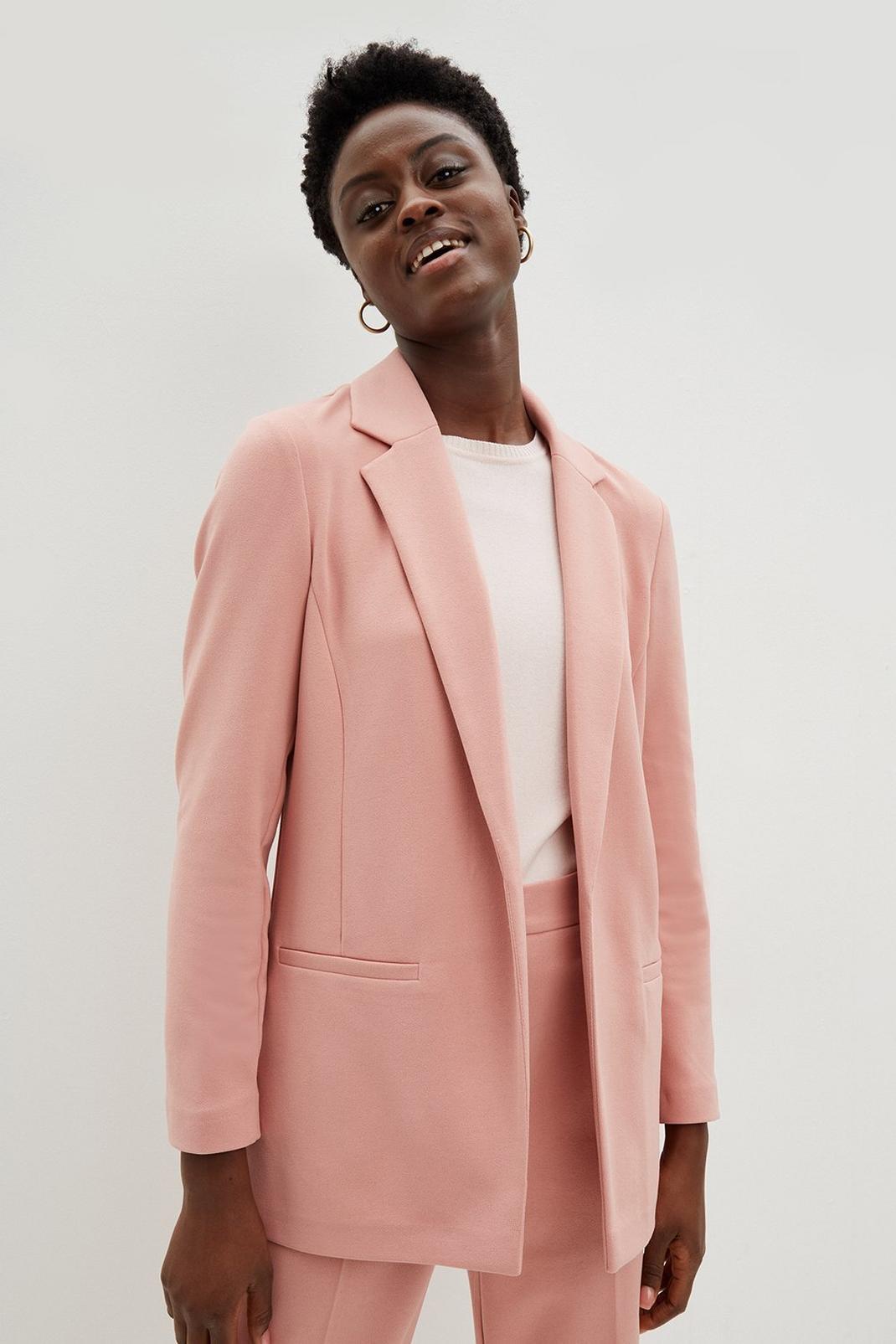 Pink Lightweight Relaxed Blazer image number 1