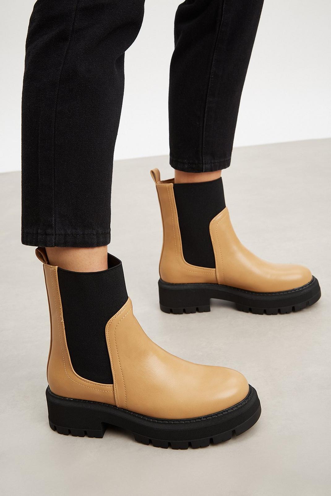 166 Thalia Chunky Round Toe Ankle Boot  image number 2