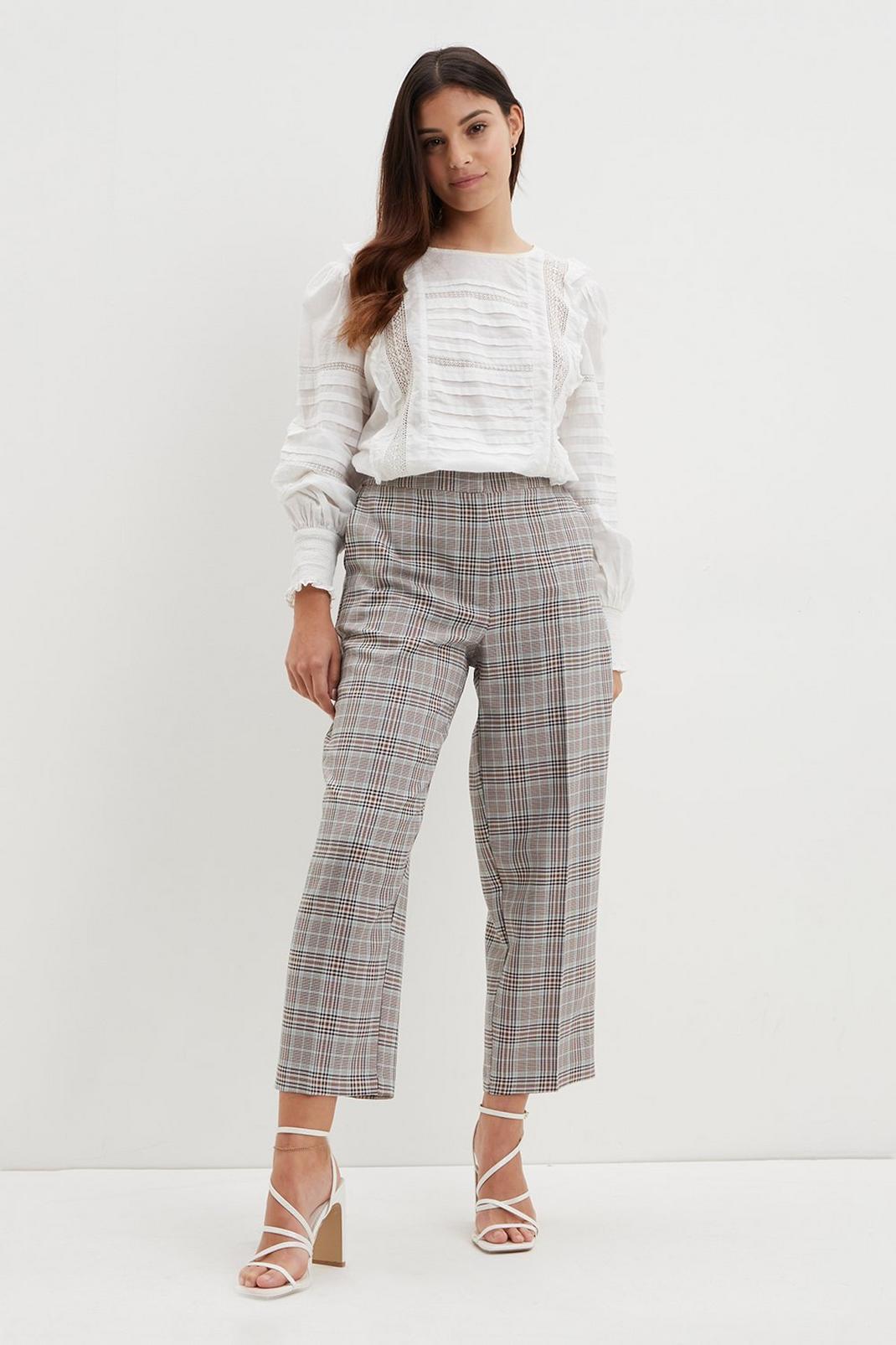 Multi Petite High Waisted Trousers image number 1