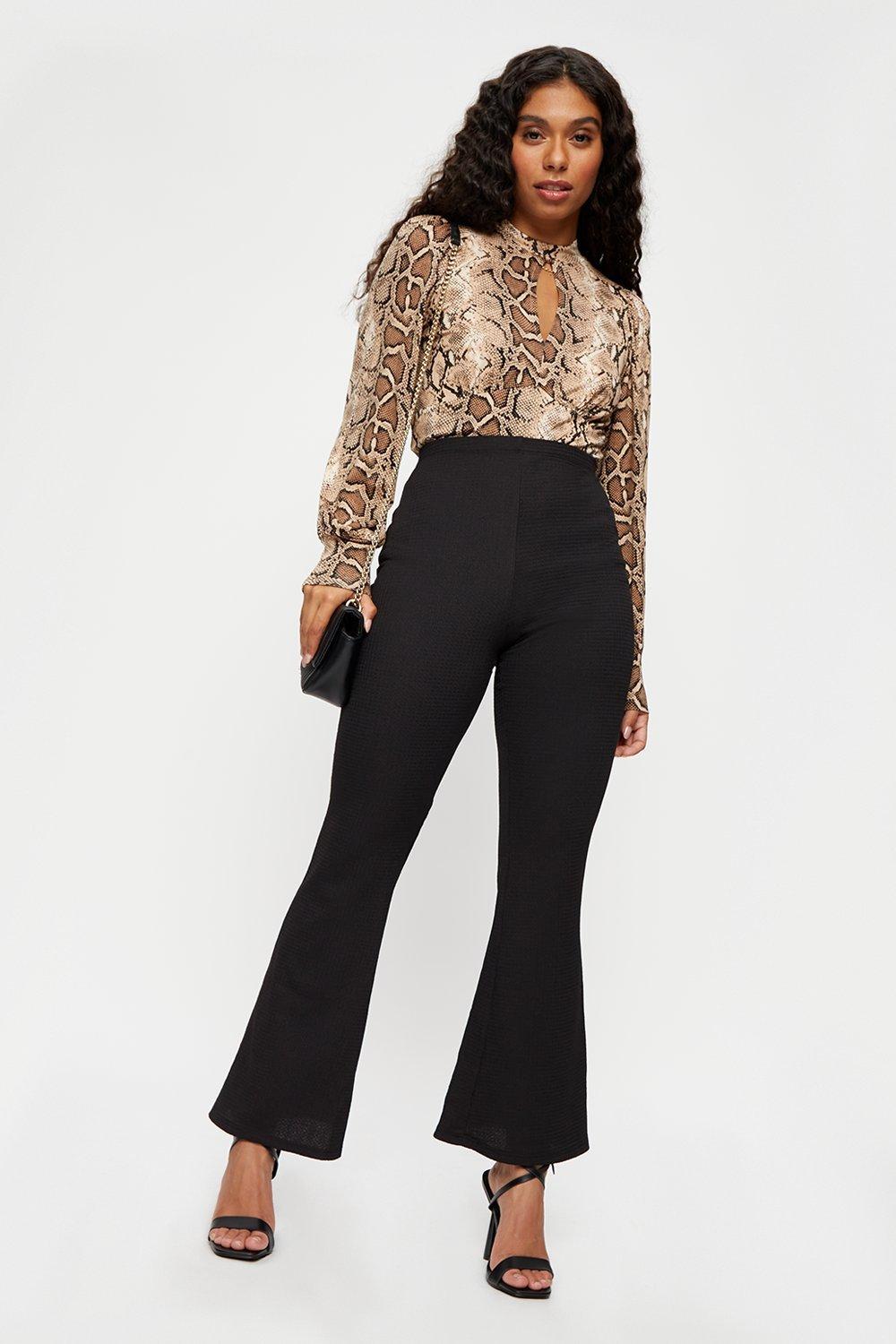 black flare pants petite