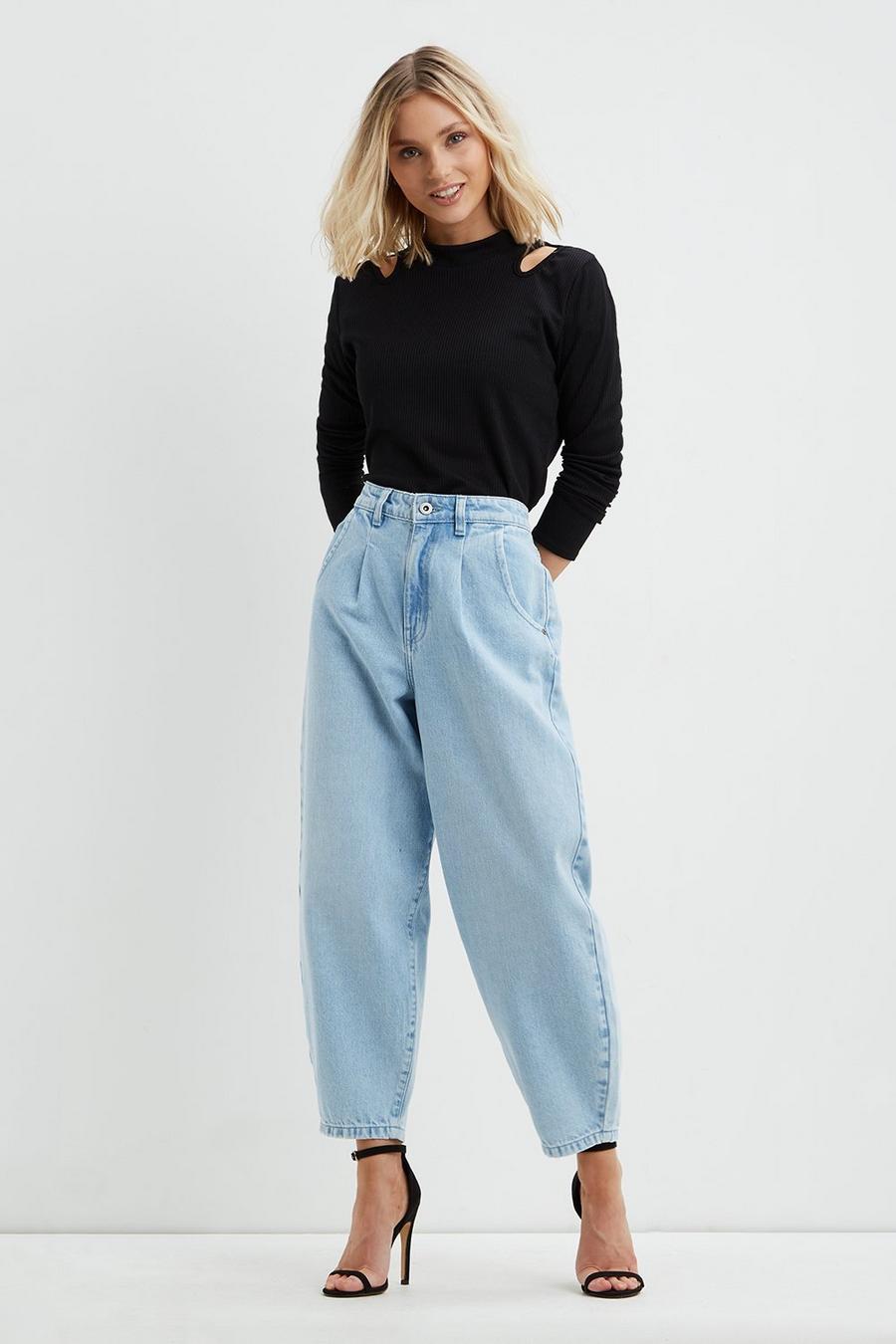 Petite Hemp More Sustainable Denim Slouch Jeans