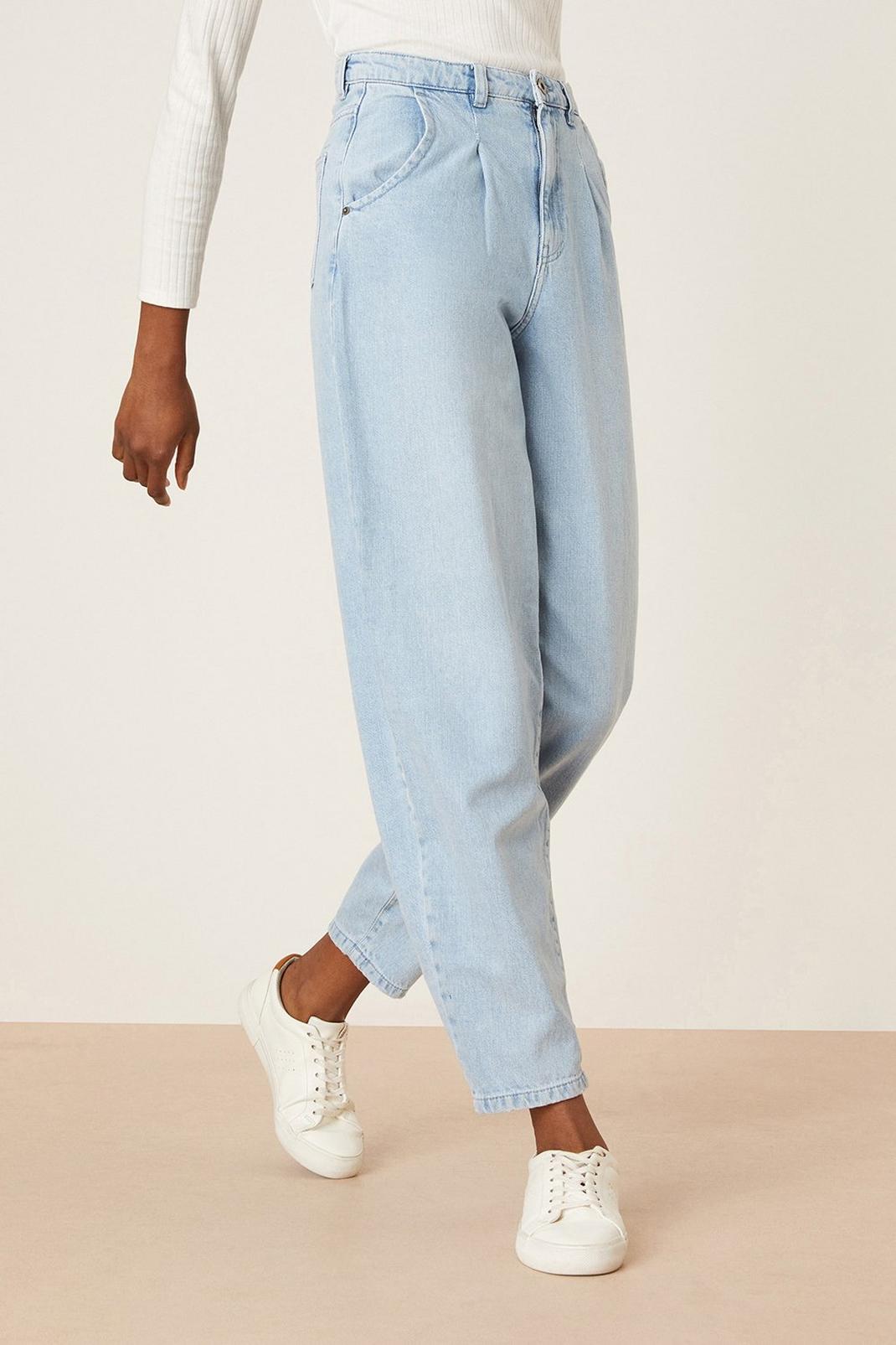 Ice blue Tall Denim Slouch Jeans image number 1
