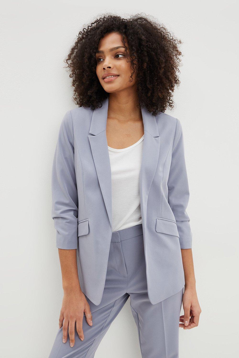 womens grey blazer