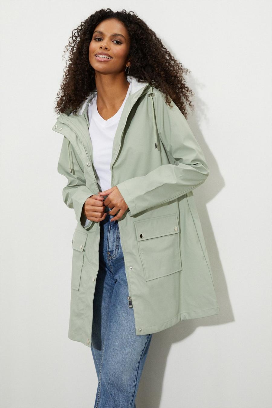 A-Line Fashion Rain Jacket