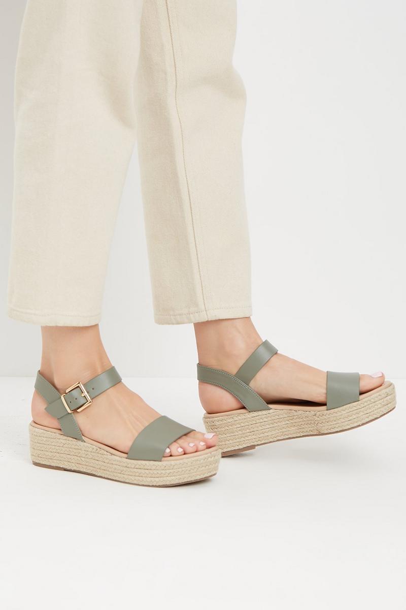 River Two Part Espadrille Wedge